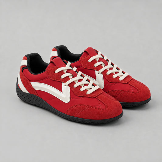 Retro Racing Sneakers - Red